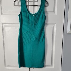 Xhilaration GreenTextured Mini Dress